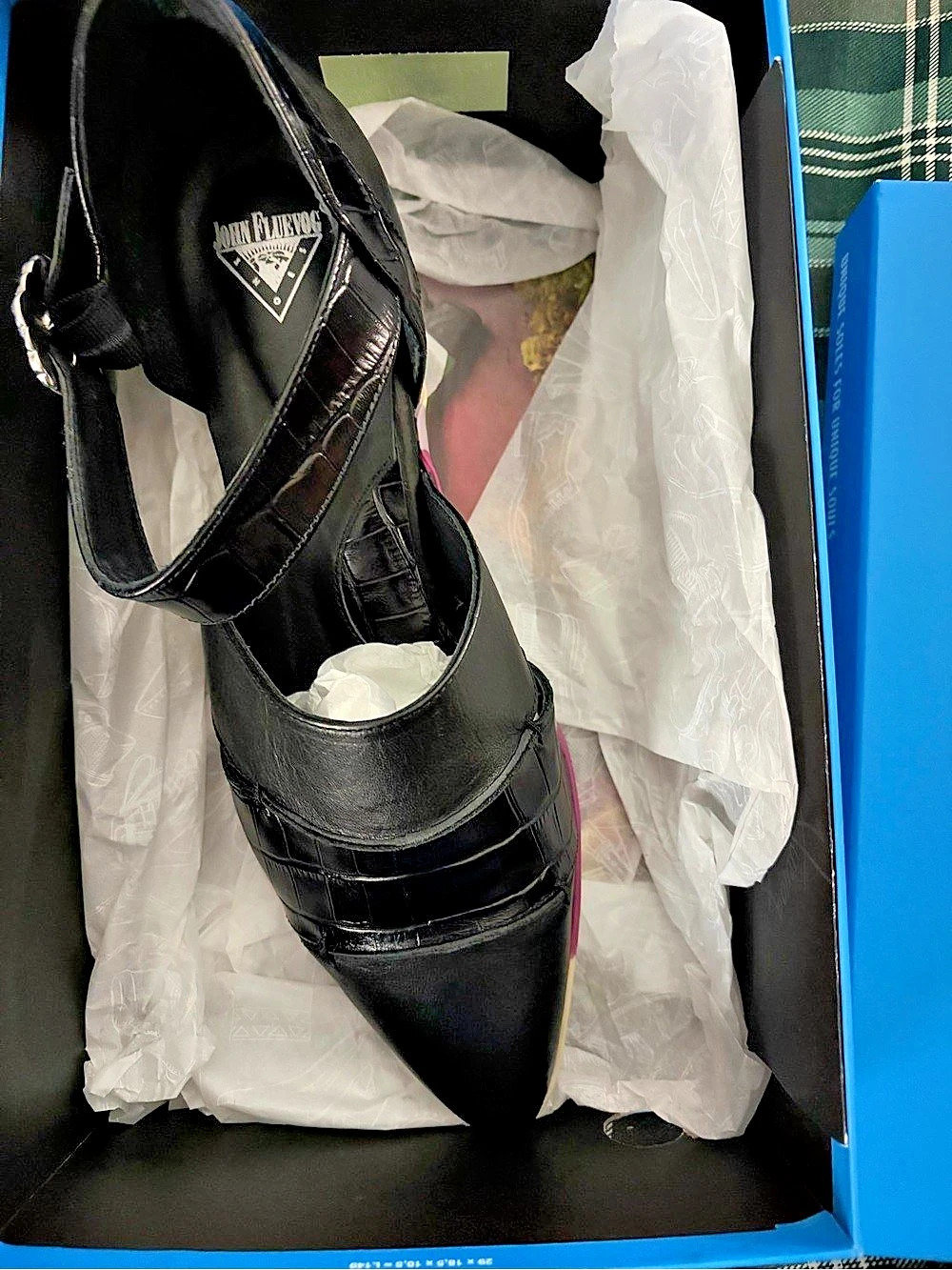 John Fluevog Power up Black Mary Jane W 10.5 / 11 - Picture 3 of 8